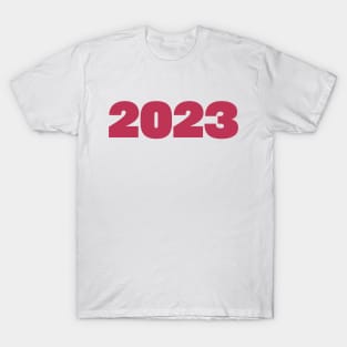 2023 Color of the Year Viva Magenta Typography T-Shirt